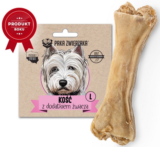 Paka Zwierzaka Kość z dodatkiem żwacza L 13,5cm karma dla psa - obrazek 2