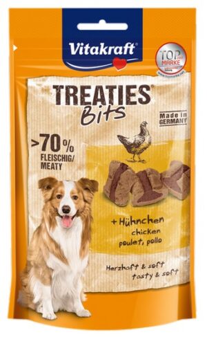 Vitakraft Dog Treaties Bits - Smaczne Kawałki - kurczak 120g [2328808] karma dla psa