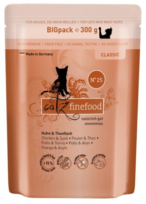 Catz Finefood Classic N.25 Kurczak i Tuńczyk saszetka 300g karma dla kota