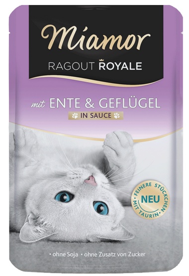 Miamor Ragout Royale z Kaczką i Drobiem w sosie saszetka 100g karma dla kota