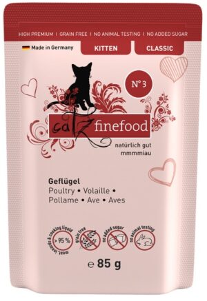 Catz Finefood Classic Kitten N.03 Drób saszetka 85g karma dla kota