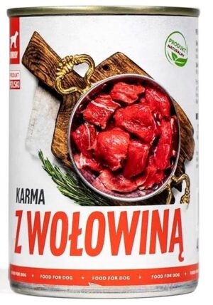TUF TUF Mielonka z wołowiną puszka 400g karma dla psa