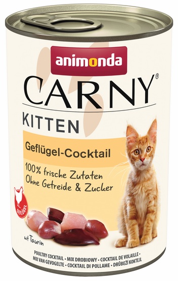 Animonda Carny Kitten Koktajl drobiowy puszka 400g karma dla kota