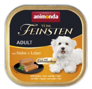 Animonda vom Feinsten Dog Adult Kurczak i Wątróbka tacka 150g karma dla psa
