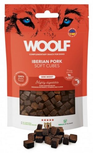 Woolf Soft Cubes Iberian Pork 100g karma dla psa