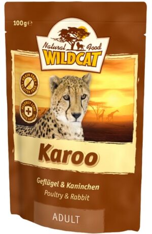 Wildcat Karoo - królik i drób saszetka 100g karma dla kota
