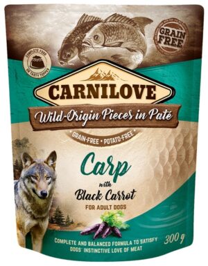 Carnilove Dog Carp & Black Carrot - karp i czarna marchew saszetka 300g karma dla psa