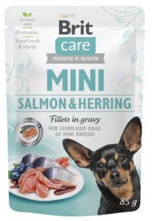 Brit Care Dog Mini Salmon & Herring Sterilised saszetka 85g karma dla psa