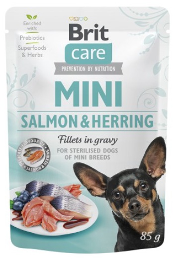 Brit Care Dog Mini Salmon & Herring Sterilised saszetka 85g karma dla psa