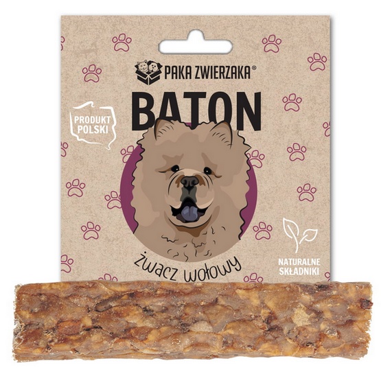 Paka Zwierzaka Baton Żwacz wołowy 12cm karma dla psa