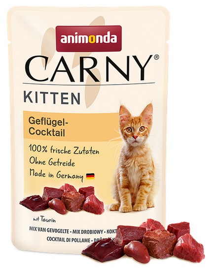 Animonda Carny Kitten Koktajl Drobiowy saszetka 85g karma dla kota