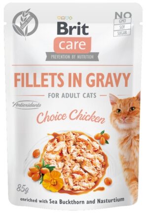 Brit Care Cat Fillets In Gravy Choice Chicken saszetka 85g karma dla kota
