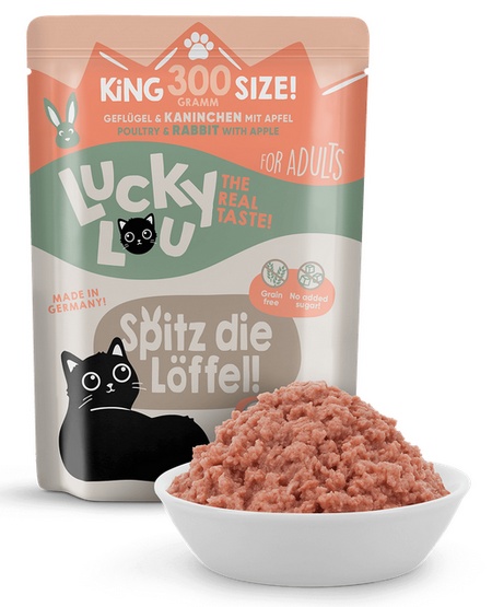 Lucky Lou Lifestage Adult Drób i królik saszetka 300g karma dla kota