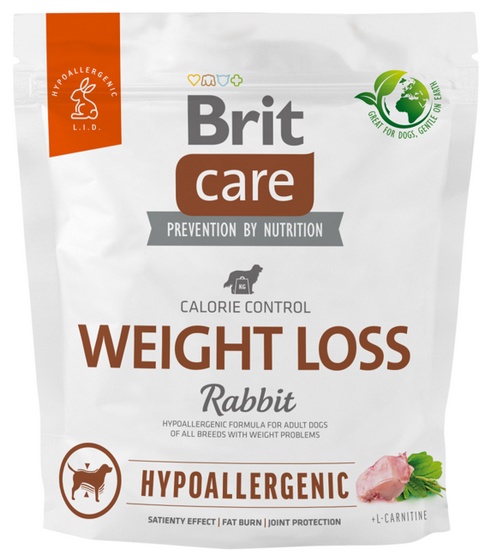 Brit Care Hypoallergenic Dog Weight Loss Rabbit 1kg karma dla psa