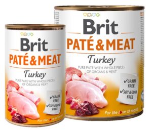 Brit Pate & Meat Dog Turkey puszka 800g karma dla psa