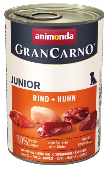 Animonda GranCarno Original Adult Rind Huhn Wołowina + Kurczak puszka 400g karma dla psa - obrazek 2