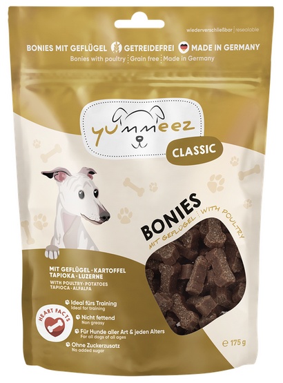 Yummeez bezzbożowe Kosteczki Drobiowe 175g karma dla psa