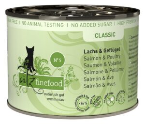 Catz Finefood Classic N.05 Łosoś i drób puszka 200g karma dla kota