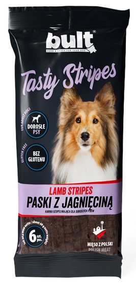 Bult Tasty Stripes Paski jagnięce 6szt karma dla psa