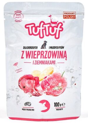 TUF TUF Wieprzowina z ziemniakami dla psa saszetka 100g karma dla psa