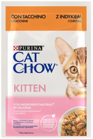 Purina Cat Chow Kitten Indyk i cukinia saszetka 85g karma dla kota