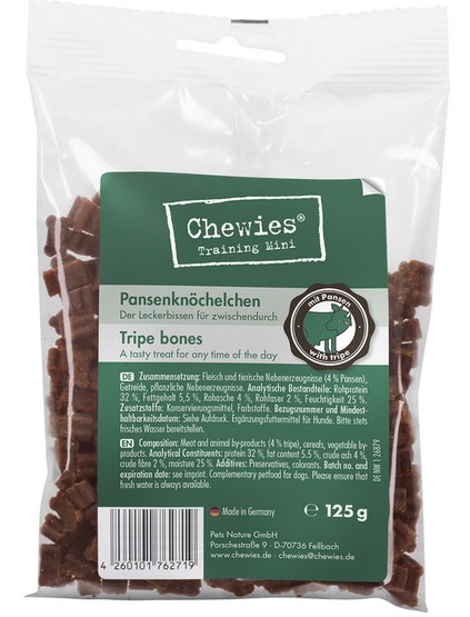 Chewies Goodies (Training) Kosteczki Mini Żwacz 125g karma dla psa - obrazek 4
