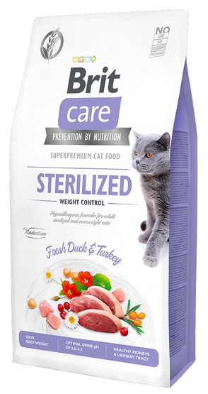 Brit Care Cat Grain Free Sterilized Weight Control 400g karma dla kota