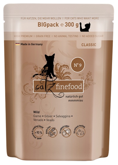 Catz Finefood Classic N.09 Dziczyzna saszetka 300g karma dla kota