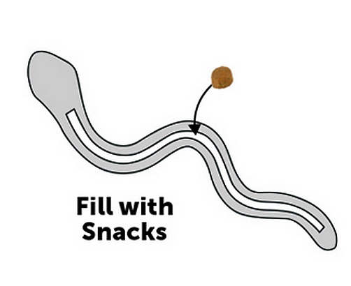 Flamingo Sneaky Snake Wąż na przysmaki TPR zielony - obrazek 3