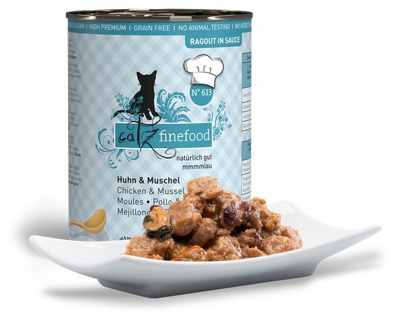Catz Finefood Ragout N.613 Kurczak i Omułek puszka 380g karma dla kota - obrazek 2
