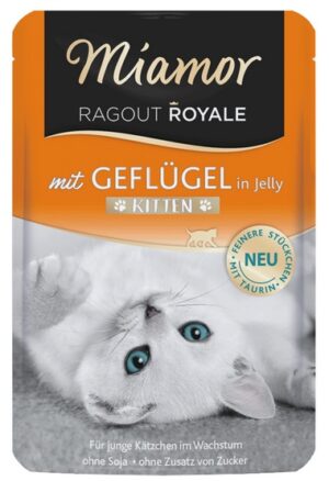 Miamor Ragout Royale Kitten z Drobiem w galaretce saszetka 100g karma dla kota