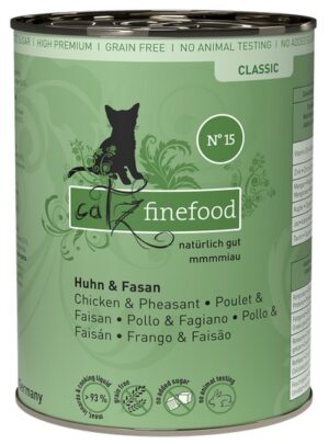 Catz Finefood Classic N.15 Kurczak i Bażant puszka 400g karma dla kota