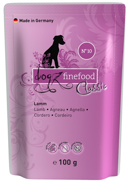 Dogz Finefood Classic N.10 Jagnięcina saszetka 100g karma dla psa
