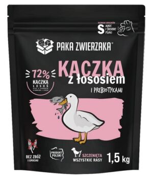 Paka Zwierzaka Seventh Heaven Puppy Kaczka z łososiem 1,5kg karma dla psa