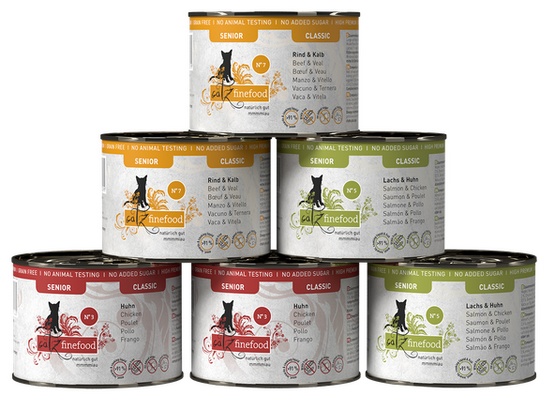 Catz Finefood Classic Senior Multipack puszki 6x200g karma dla kota