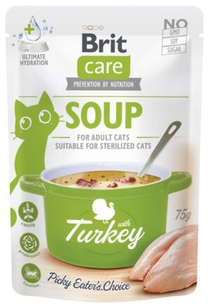 Brit Care Cat Soup Turkey saszetka 75g karma dla kota