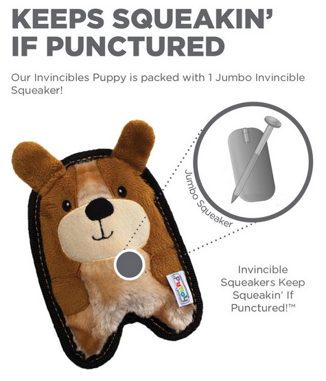 Outward Hound Invincibles Minis Waleczny szczeniaczek 67807 - obrazek 3