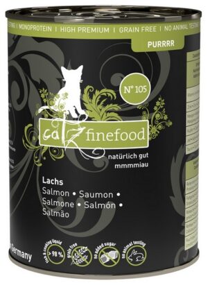 Catz Finefood Purrrr N.105 Łosoś puszka 375g karma dla kota