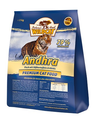 Wildcat Andhra - ryby i bataty 500g karma dla kota - obrazek 3