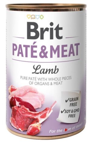 Brit Pate & Meat Dog Lamb puszka 400g karma dla psa