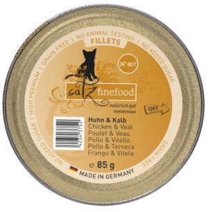 Catz Finefood Filety N.407 Kurczak/Cielęcina tacka 85g karma dla kota