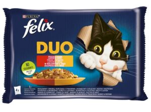 Felix Fantastic Duo Wiejskie Smaki galaretka saszetki 4x85g karma dla kota