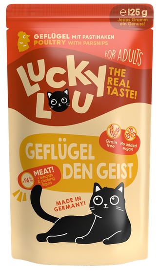 Lucky Lou Lifestage Adult Drób saszetka 125g karma dla kota - obrazek 2