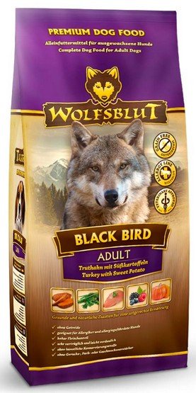 Wolfsblut Dog Black Bird Adult - indyk i bataty 12,5kg karma dla psa