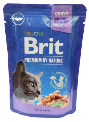 Brit Premium Cat Adult COD Fish Dorsz saszetka 100g karma dla kota