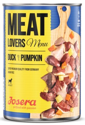 Josera Meat Lovers Menu Kaczka z dynią puszka 400g karma dla psa