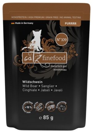 Catz Finefood Purrrr N.109 Dzik saszetka 85g karma dla kota