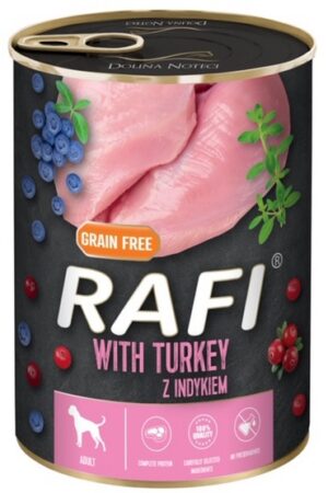 Rafi Pies Indyk puszka 400g karma dla psa