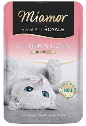 Miamor Ragout Royale z kurczakiem i łososiem w sosie saszetka 100g karma dla kota