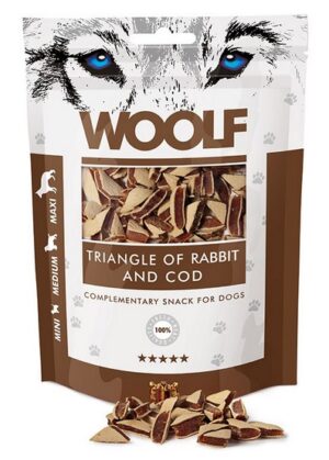 Woolf Rabbit & COD Triangle 100g karma dla psa